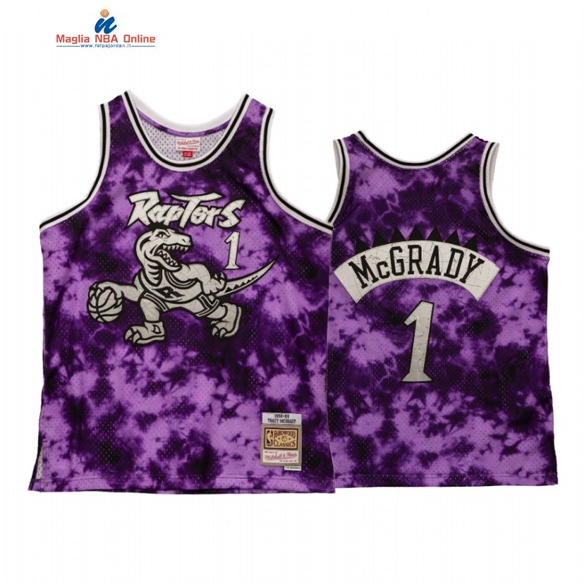 Maglia NBA Toronto Raptors #1 Tracy McGrady Porpora Throwback 2021 Acquista