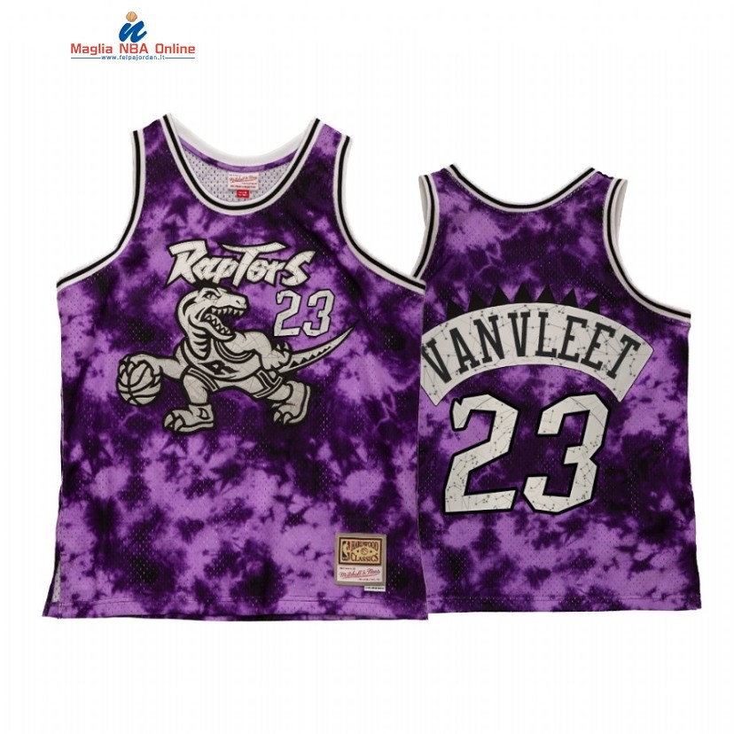 Maglia NBA Toronto Raptors #23 Fred VanVleet Porpora Throwback 2021 Acquista