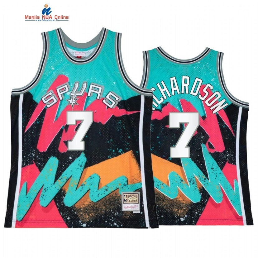 Maglia NBA Toronto Raptors #7 Josh Richardson Teal Throwback 2022 Acquista