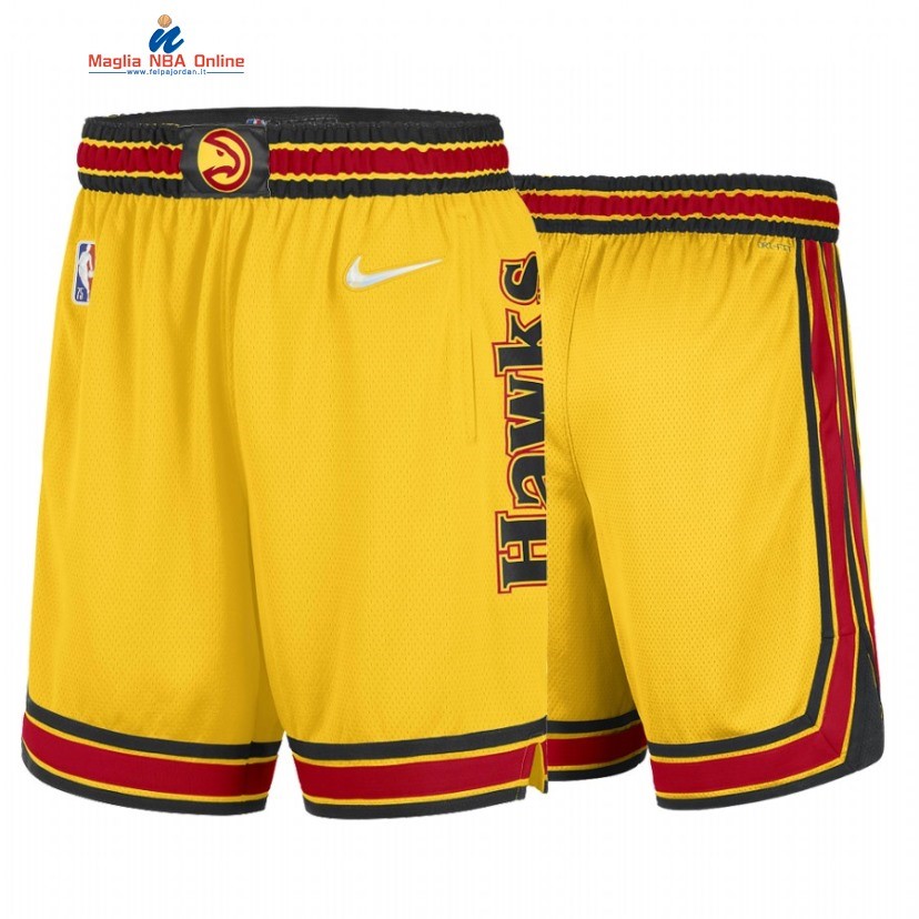 Pantaloni Basket Atlanta Hawks 75th Oro Città 2021-22 Acquista