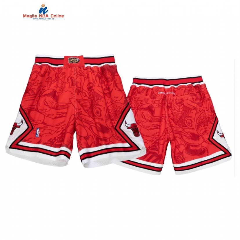 Pantaloni Basket Chicago Bulls Rosso 2022 Acquista