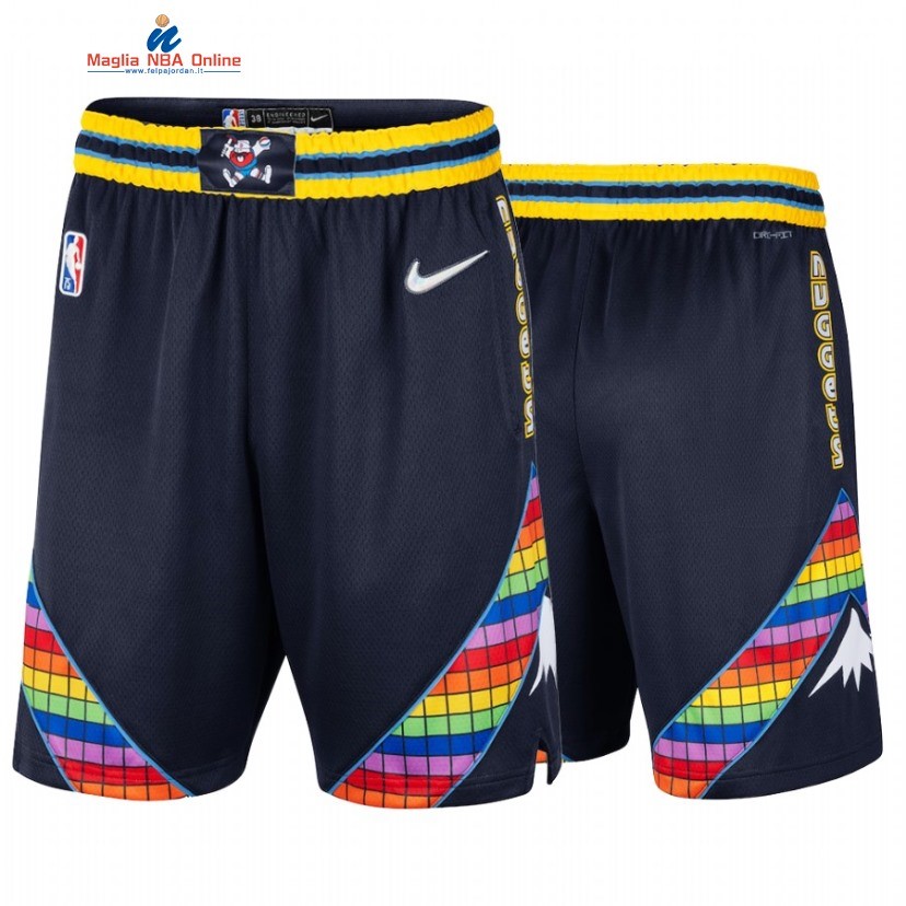 Pantaloni Basket Denver Nuggets 75th Nero Città 2022 Acquista