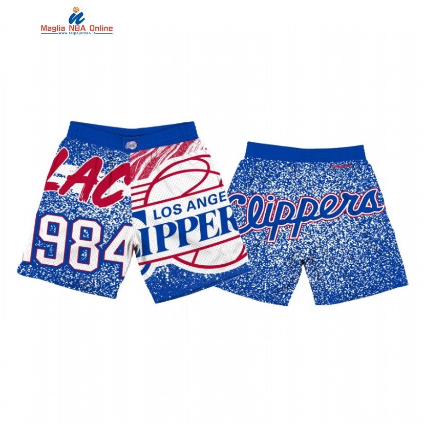 Pantaloni Basket Los Angeles Clippers Blu Throwback Acquista