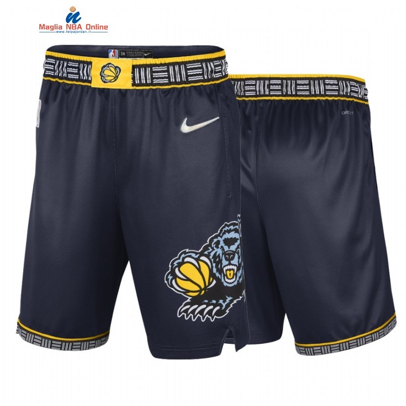 Pantaloni Basket Memphis Grizzlies 75th Navy Città 2021-22 Acquista