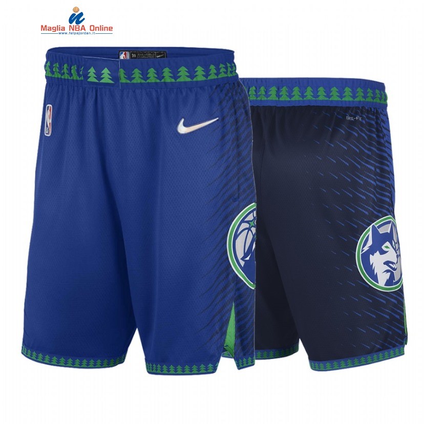 Pantaloni Basket Minnesota Timberwolves 75th Blu Nero Città 2022 Acquista