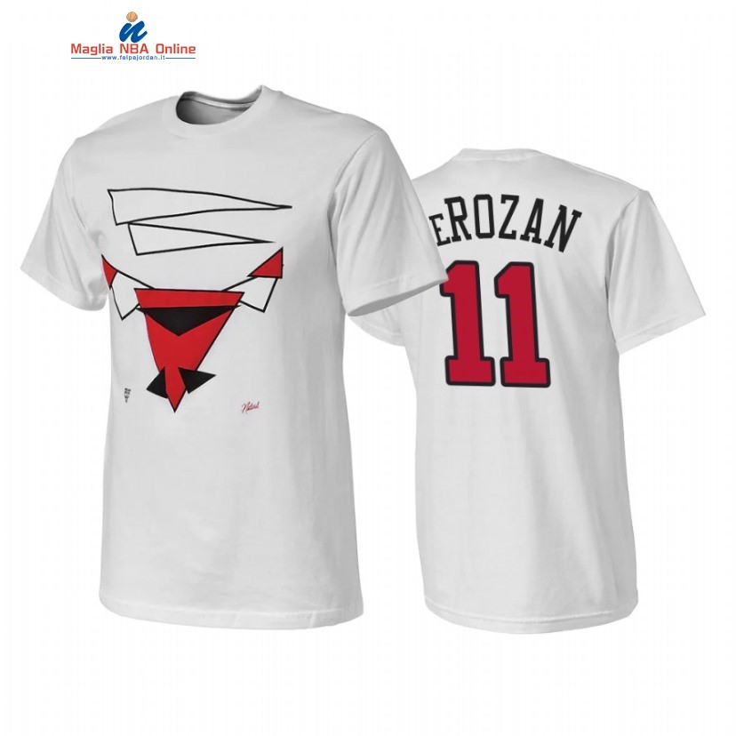 T Shirt NBA Chicago Bulls #11 DeMar DeRozan Bianco 2022 Acquista
