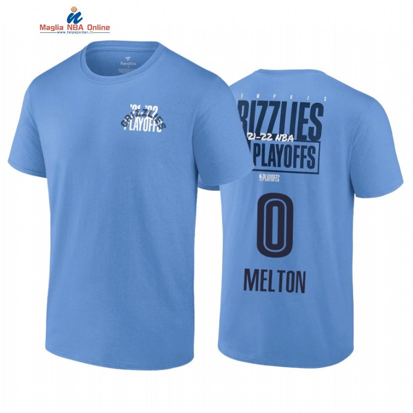 T Shirt NBA Milwaukee Bucks #0 De'Anthony Melton Blu 2022 Acquista
