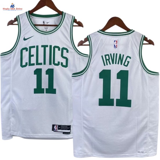 Acquista Maglia NBA Nike Boston Celtics #11 Kyrie Irving Bianco Association 2023-24