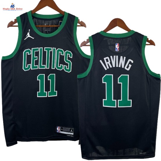 Acquista Maglia NBA Nike Boston Celtics #11 Kyrie Irving Nero Statement 2023-24