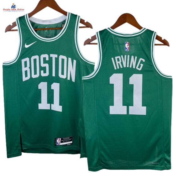 Acquista Maglia NBA Nike Boston Celtics #11 Kyrie Irving Verde Icon 2023-24