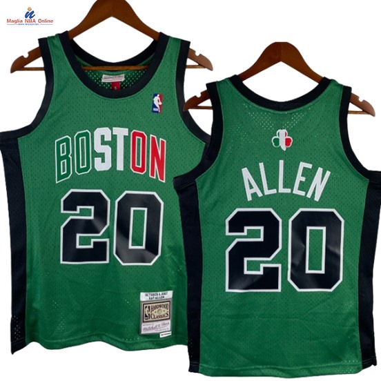 Acquista Maglia NBA Nike Boston Celtics #20 Ray Allen Verde Hardwood Classics 2007