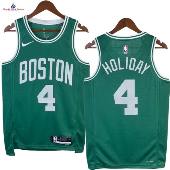 Acquista Maglia NBA Nike Boston Celtics #4 Jrue Holiday Verde Icon 2023-24