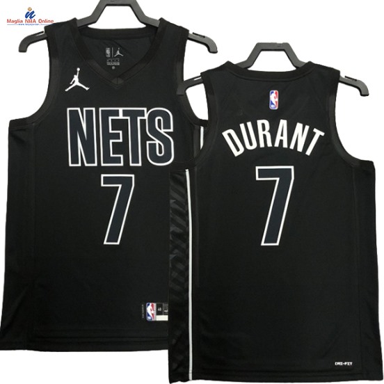 Acquista Maglia NBA Nike Brooklyn Nets #7 Kevin Durant Nero Statement 2023-24