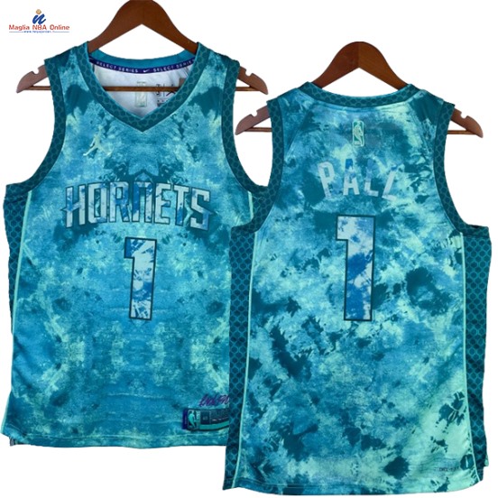 Acquista Maglia NBA Nike Charlotte Hornets #1 Lamelo Ball Select Series Verde 2023-24