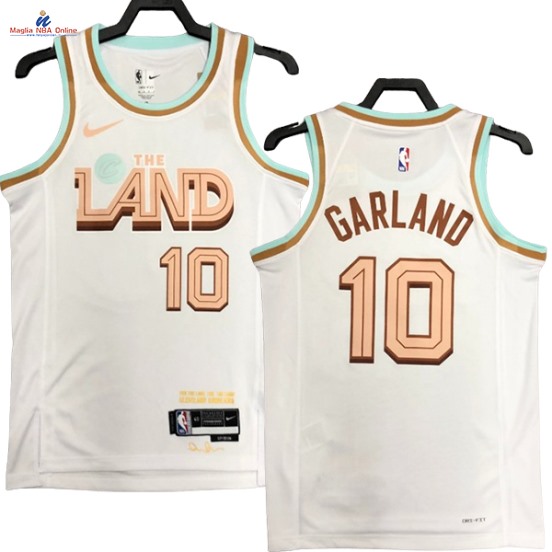 Acquista Maglia NBA Nike Cleveland Cavaliers #10 Darius Garland Rosso Città 2023-24