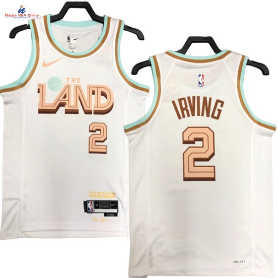 Acquista Maglia NBA Nike Cleveland Cavaliers #2 Kyrie Irving Rosso Città 2023-24