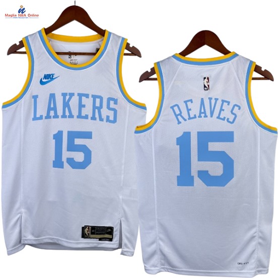 Acquista Maglia NBA Nike Los Angeles Lakers #15 Austin Reaves Bianco Classic 2023-24