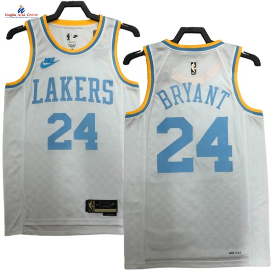 Acquista Maglia NBA Nike Los Angeles Lakers #24 Kobe Bryant Bianco Classic 2023-24