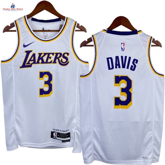 Acquista Maglia NBA Nike Los Angeles Lakers #3 Kobe Bryant Bianco Association 2023-24