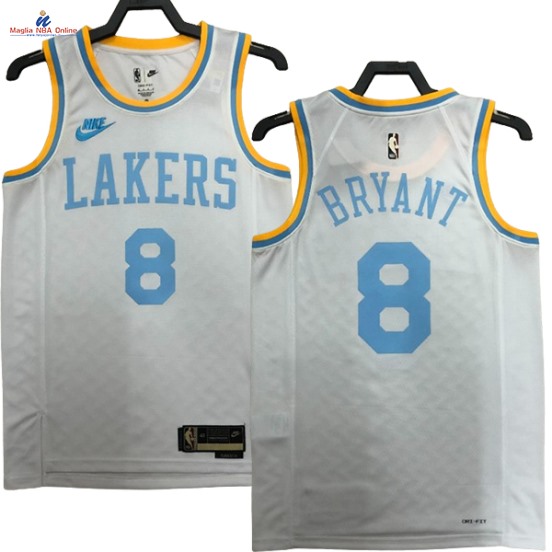 Acquista Maglia NBA Nike Los Angeles Lakers #8 Kobe Bryant Bianco Classic 2023-24