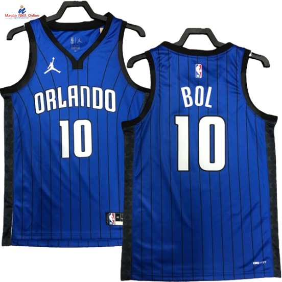 Acquista Maglia NBA Nike Orlando Magic #10 Bol Bol Blu Statement 2023-24