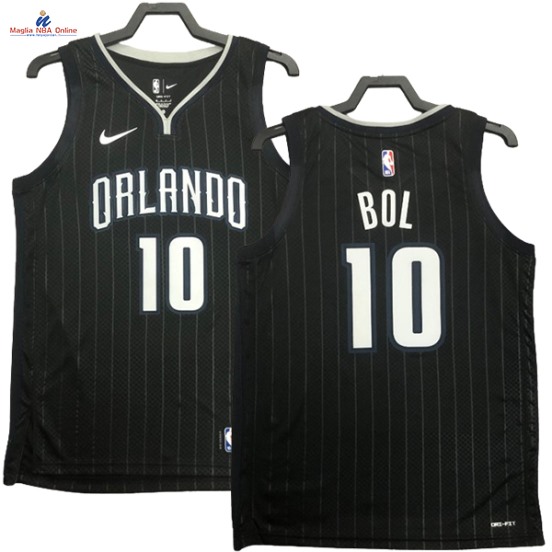 Acquista Maglia NBA Nike Orlando Magic #10 Bol Bol Nero Città 2023-24