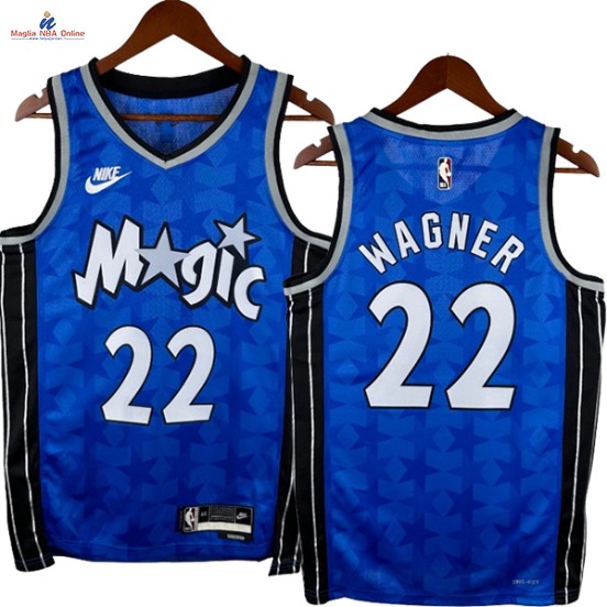 Acquista Maglia NBA Nike Orlando Magic #22 Franz Wagner Blu Classic 2024-25