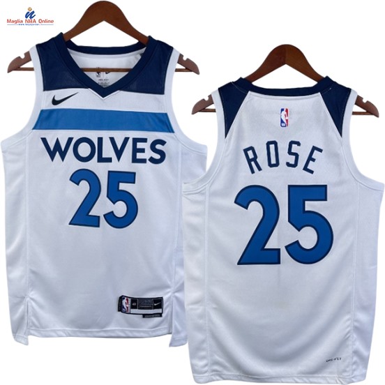 Acquista Maglia NBA Nike Orlando Magic #25 Derrick Rose Bianco Association 2023-24