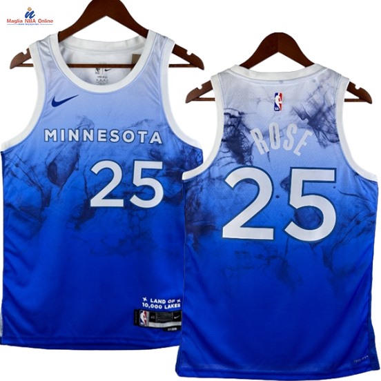 Acquista Maglia NBA Nike Orlando Magic #25 Derrick Rose Blu Città 2024-25