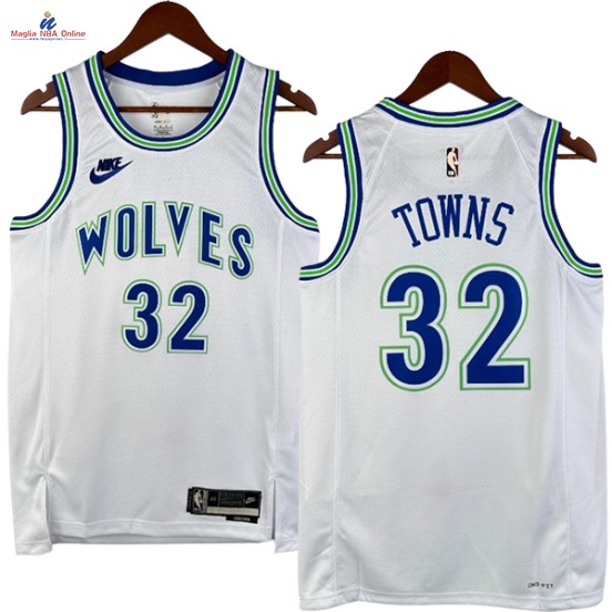 Acquista Maglia NBA Nike Orlando Magic #32 Karl Anthony Towns Bianco Classic 2024-25