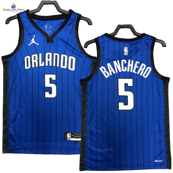 Acquista Maglia NBA Nike Orlando Magic #5 Paolo Banchero Blu Statement 2023-24