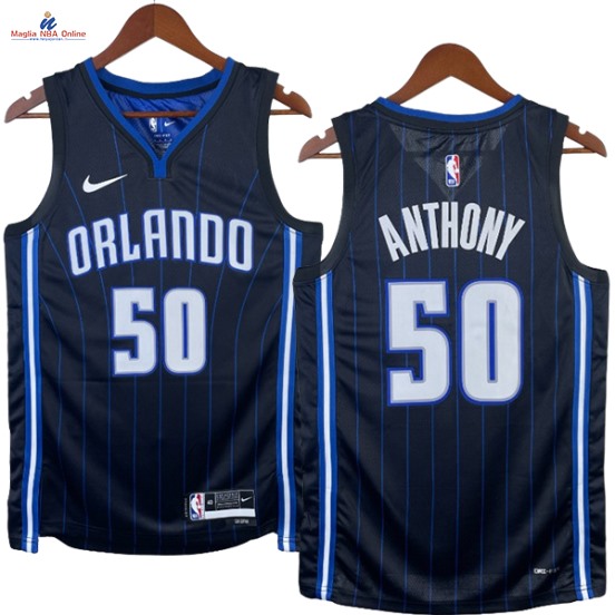 Acquista Maglia NBA Nike Orlando Magic #50 Cole Anthony Blu Marino Icon 2023-24