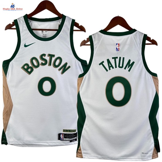 Acquista Maglia NBA Nike Phoenix Suns #0 Jayson Tatum Bianco Città 2024-25