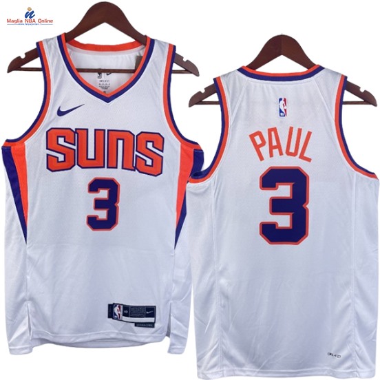 Acquista Maglia NBA Nike Phoenix Suns #3 Bradley Beal Bianco Association 2023-24