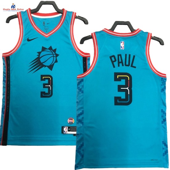 Acquista Maglia NBA Nike Phoenix Suns #3 Bradley Beal Teal Città 2023 34