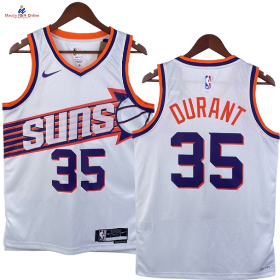 Acquista Maglia NBA Nike Phoenix Suns #35 Kevin Durant Blu Marino Icon 2023-24