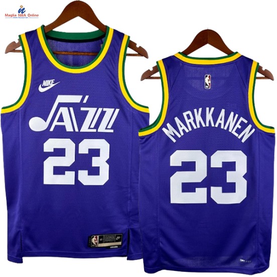 Acquista Maglia NBA Nike Utah Jazz #23 Lauri Markkanen Porpora Classic 2024-25