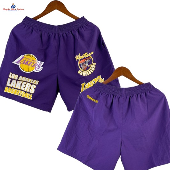 Acquista Pantaloni NBA Los Angeles Lakers Porpora Hardwood Classics
