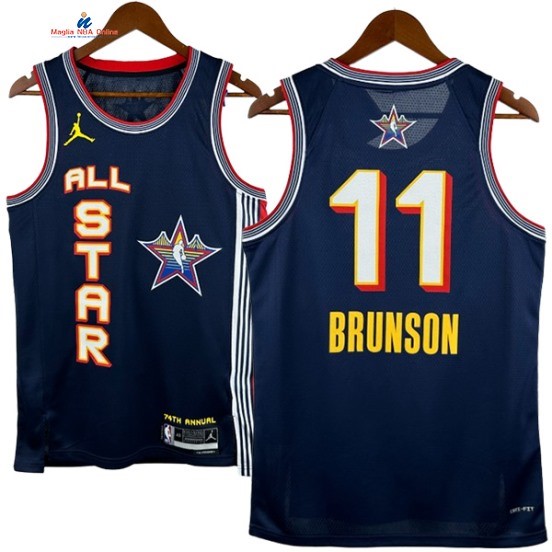 Acquista Maglia NBA 2025 All Star 11# Jalen Brunson Marino