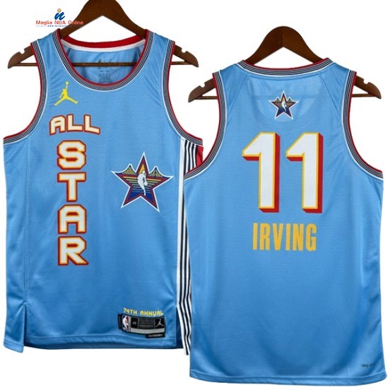 Acquista Maglia NBA 2025 All Star 11# Kyrie Irving Blu