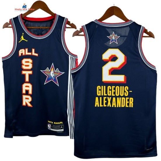 Acquista Maglia NBA 2025 All Star 2# Shai Gilgeous Alexander Marino