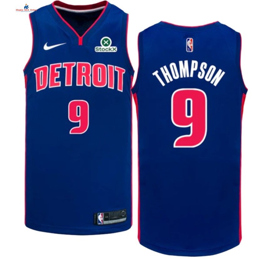 Acquista Maglia NBA Bambinis Detroit Pistons 9# Ausar Thompson Blu Icon 2024-25