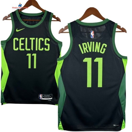 Acquista Maglia NBA Nike Boston Celtics 11# Kyrie Irving Nero Città 2025