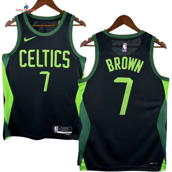 Acquista Maglia NBA Nike Boston Celtics 7# Jaylen Brown Nero Città 2025