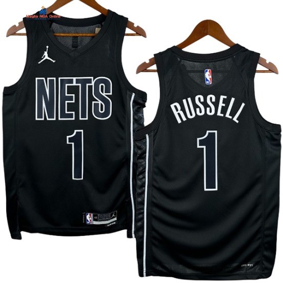 Acquista Maglia NBA Nike Brooklyn Nets 1# D'Angelo Russell Nero Statement 2024