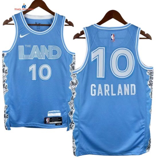 Acquista Maglia NBA Nike Cleveland Cavaliers 10# Darius Garland Blu Città 2025