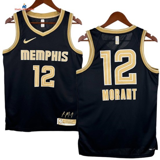Acquista Maglia NBA Nike Dallas Mavericks 12# Ja Morant Nero Select Series 2024