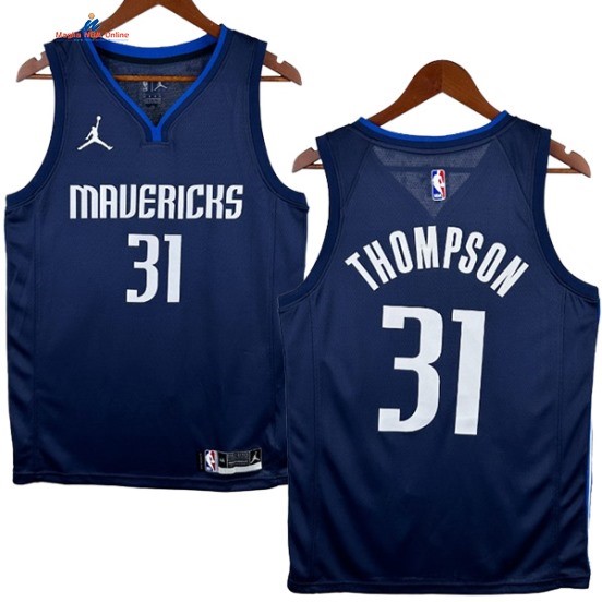 Acquista Maglia NBA Nike Dallas Mavericks 31# Klay Thompson Marino Statement 2021-22