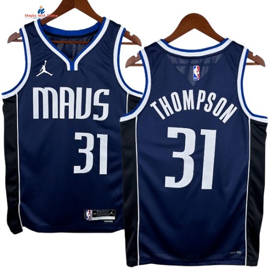 Acquista Maglia NBA Nike Dallas Mavericks 31# Klay Thompson Marino Statement 2024-25