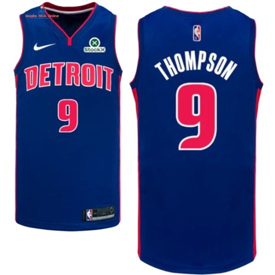 Acquista Maglia NBA Nike Detroit Pistons 9# Ausar Thompson Blu Icon 2024-25